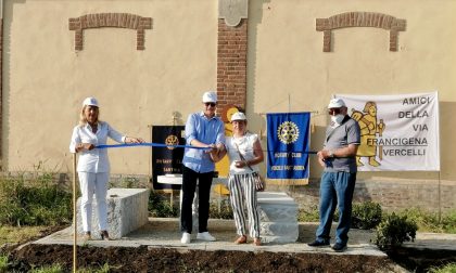 Inaugurate due nuove aree di sosta della Via Francigena donate dal Rotary Sant’Andrea