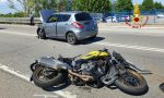 Auto contro moto in tangenziale: in ospedale il centauro