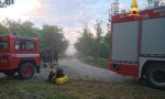 Ciclisti francesi soccorsi dai Vigili del Fuoco a Fontanetto Po