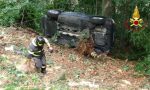 Auto nel dirupo in Valsesia: donna in codice rosso