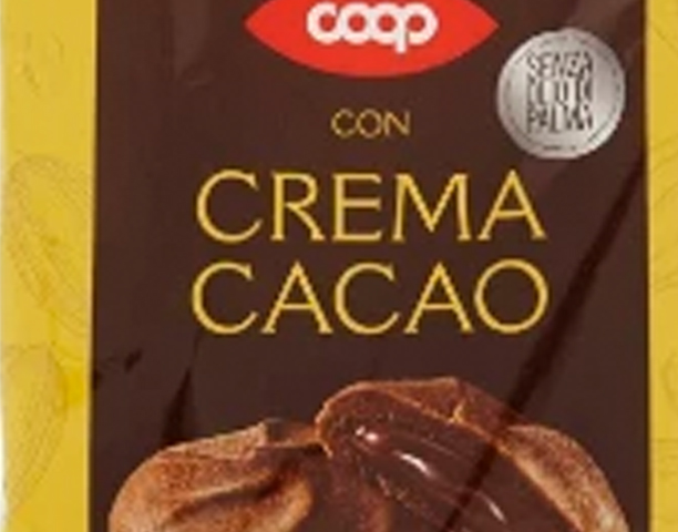 Coop richiama le “Frolle ripiene con crema al cacao” per allergene non dichiarato
