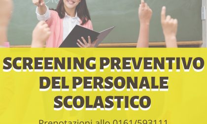 Asl Vercelli: test sierologici per il personale scolastico