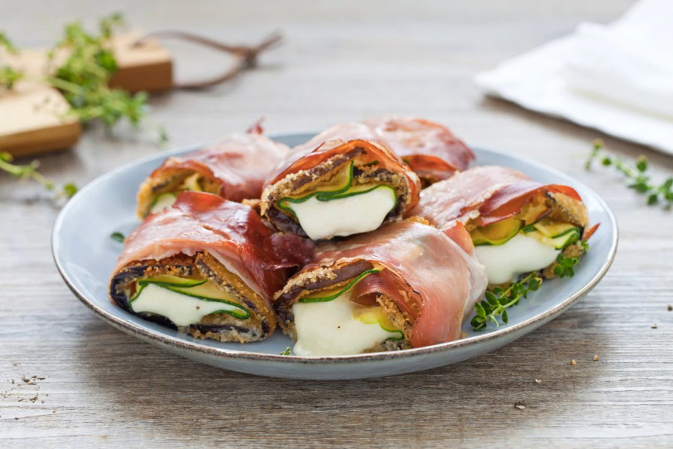Involtini di zucchine e melanzane