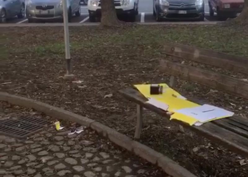 Il degrado in Largo Giusti