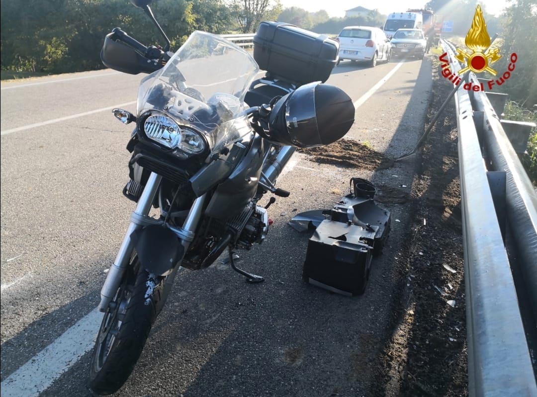 Codice rosso per un motociclista a Formigliana