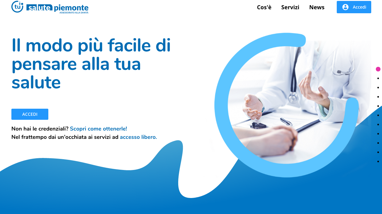 Asl: visite e referti tutto sul sito www.salutepiemonte.it