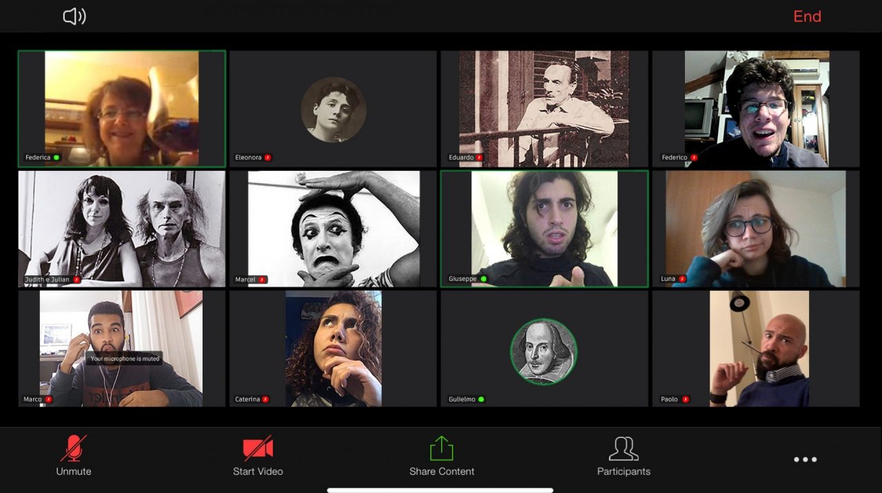 Teatro d’istante: corsi online per Tam Tam