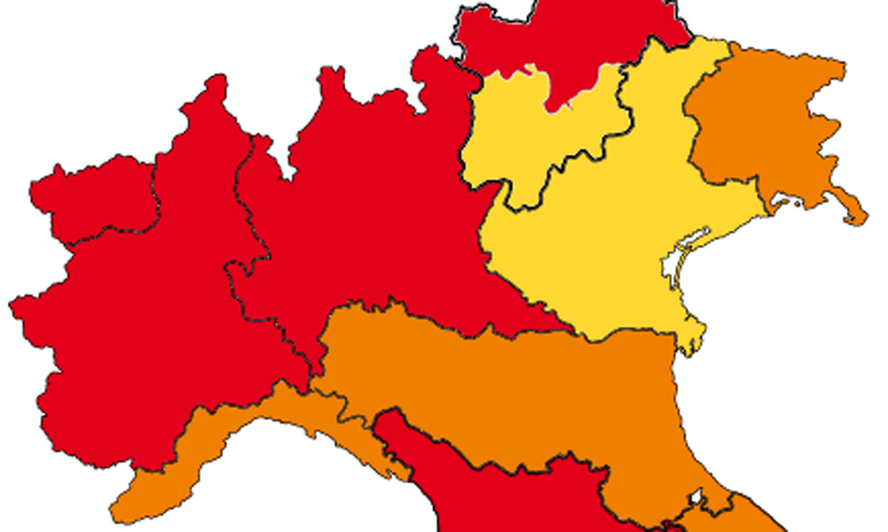 Piemonte fuori dalla zona rossa prima del 3 dicembre