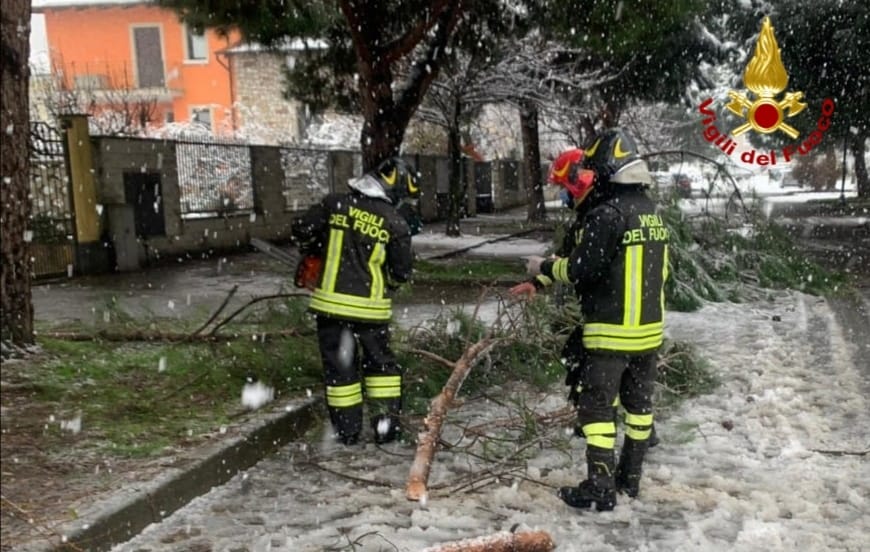 Quaranta interventi per i danni della neve