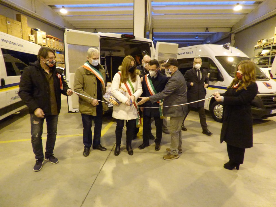 Protezione Civile: inaugurati i mezzi donati da Carlo Olmo