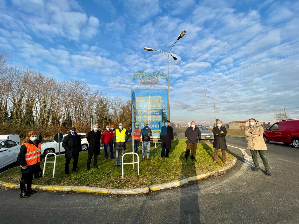 Saluggia: al via il cantiere per la rotonda Diasorin
