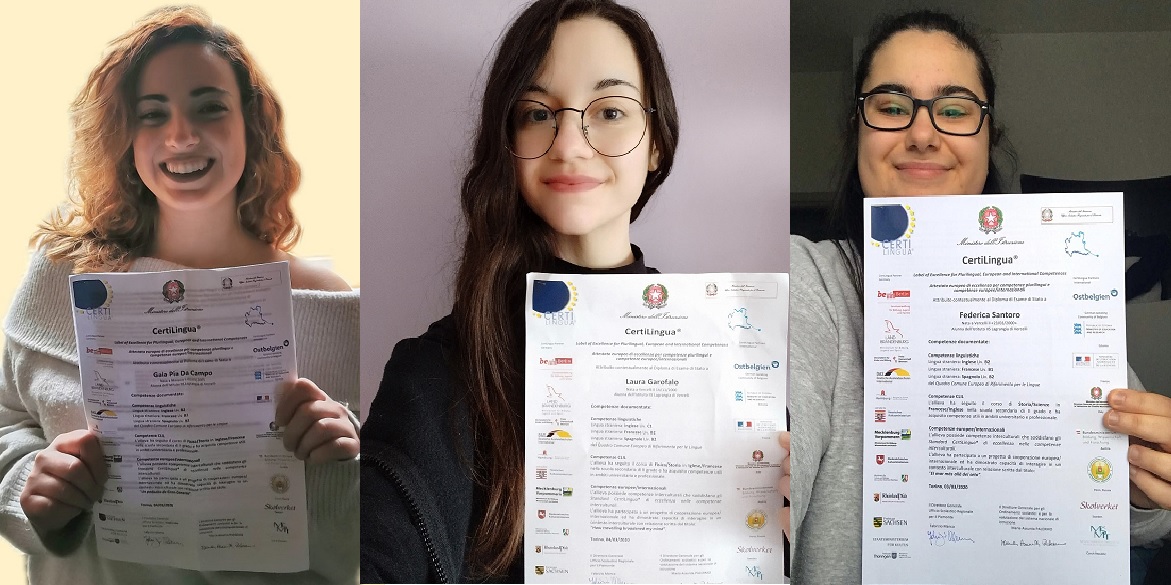 Studentesse Lagrangia al top di CertiLingua