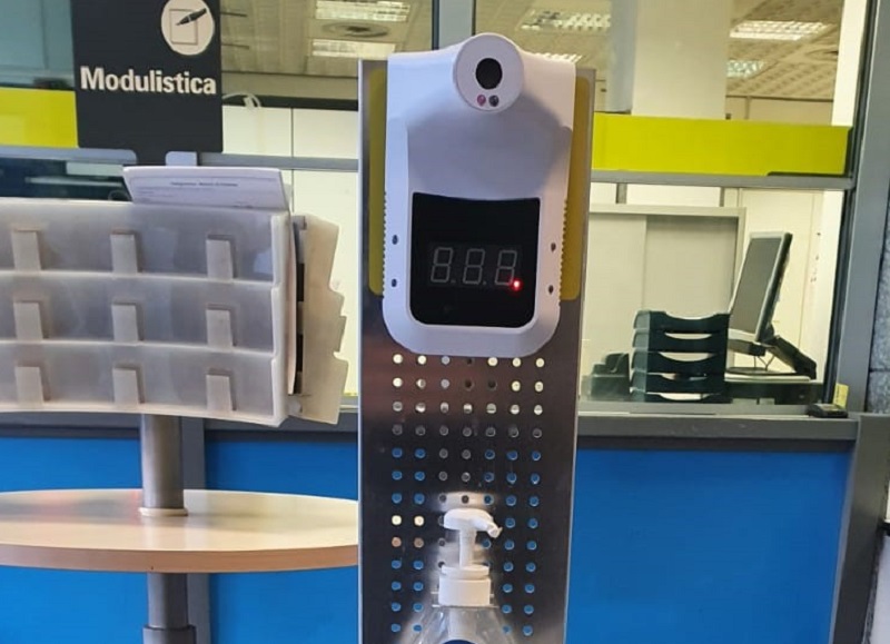 Poste Italiane: termoscanner negli uffici della provincia