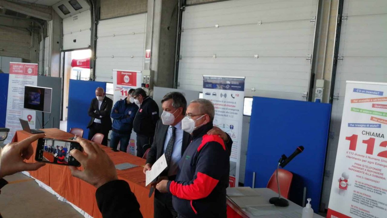 Attestato di riconoscimento ad Anpas per il servizio al numero verde sanitario regionale