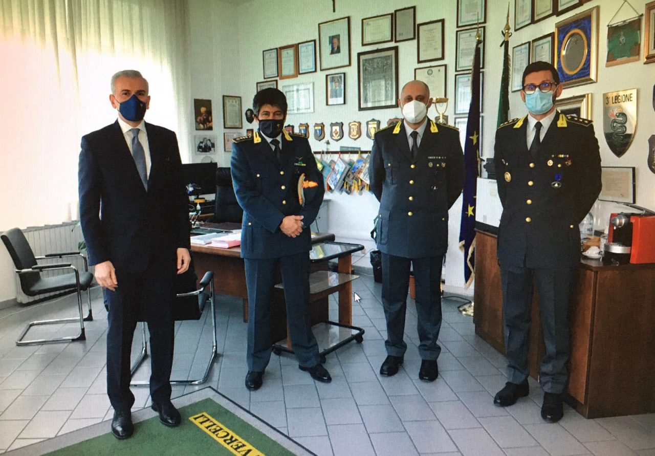 Il nuovo Questore in visita alla Guardia di Finanza