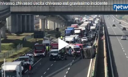 Mortale sulla A4 a Chivasso, traffico bloccato