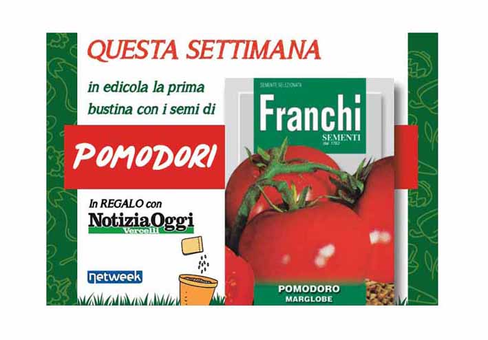 Facciamo l’orto in casa! Oggi in regalo con Notizia Oggi Vercelli