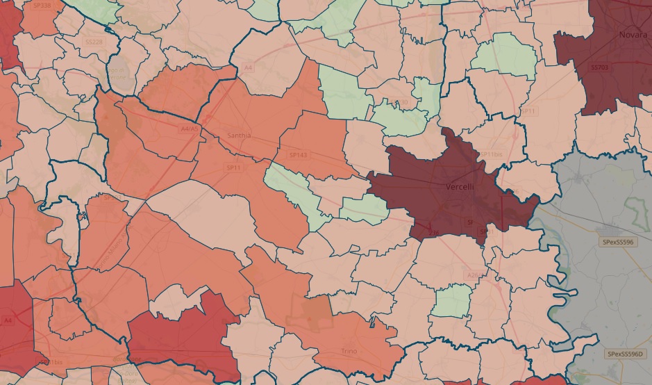 Covid Vercelli: i casi superano i 300