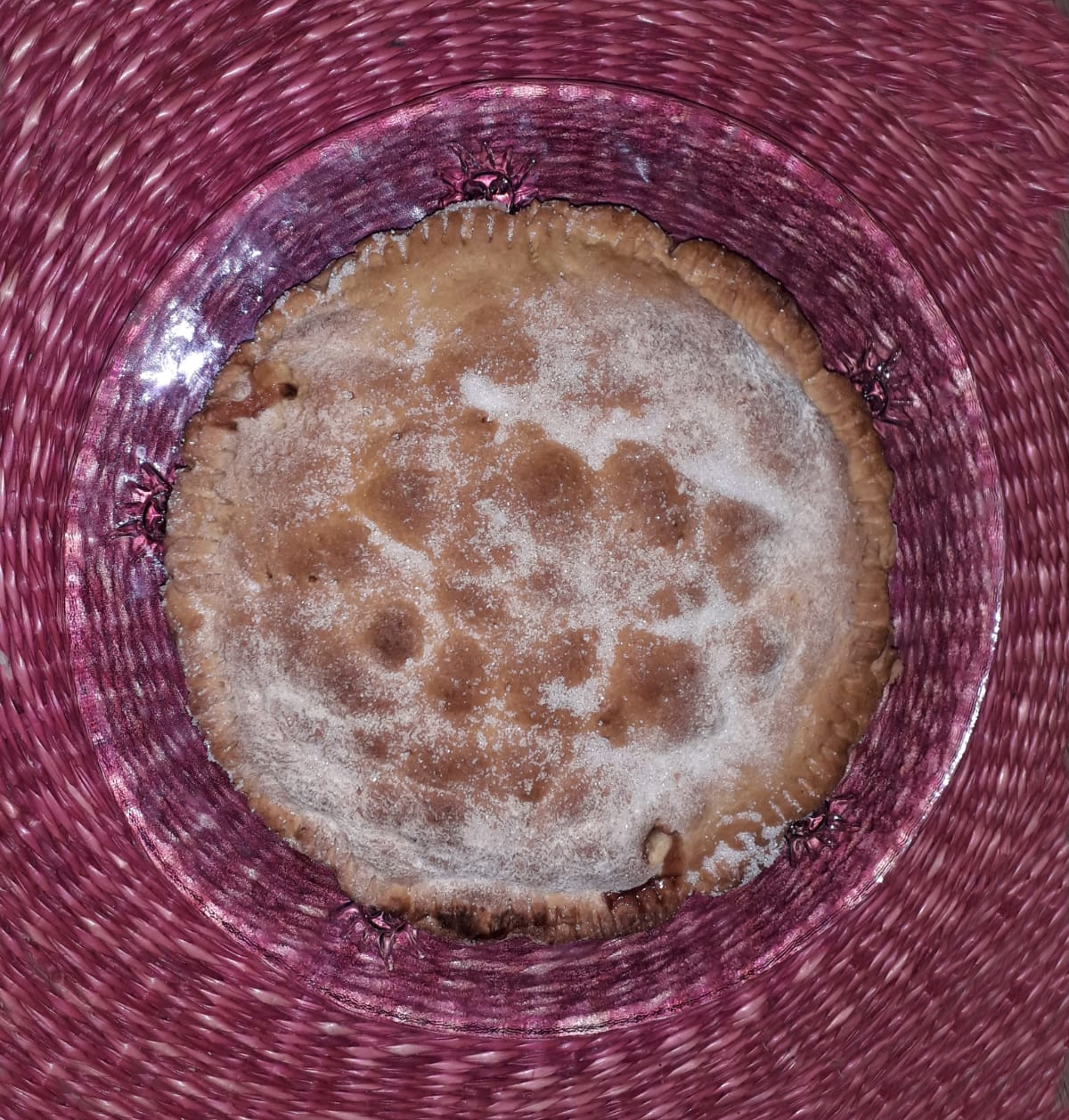 Torta coperta di finta pasta frolla
