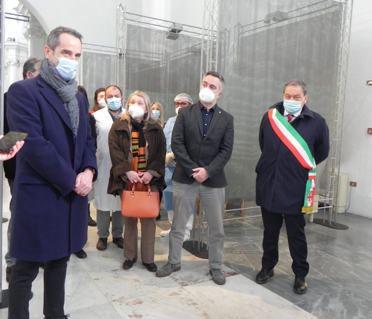 Inaugurato il centro vaccinale in Santa Chiara