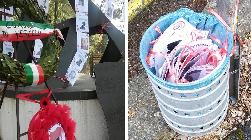 Strappata l’installazione del Comitato Antifascista