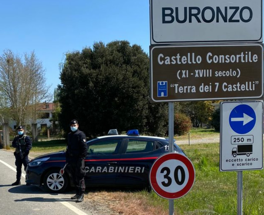 Positivo in quarantena fermato e denunciato dai Carabinieri
