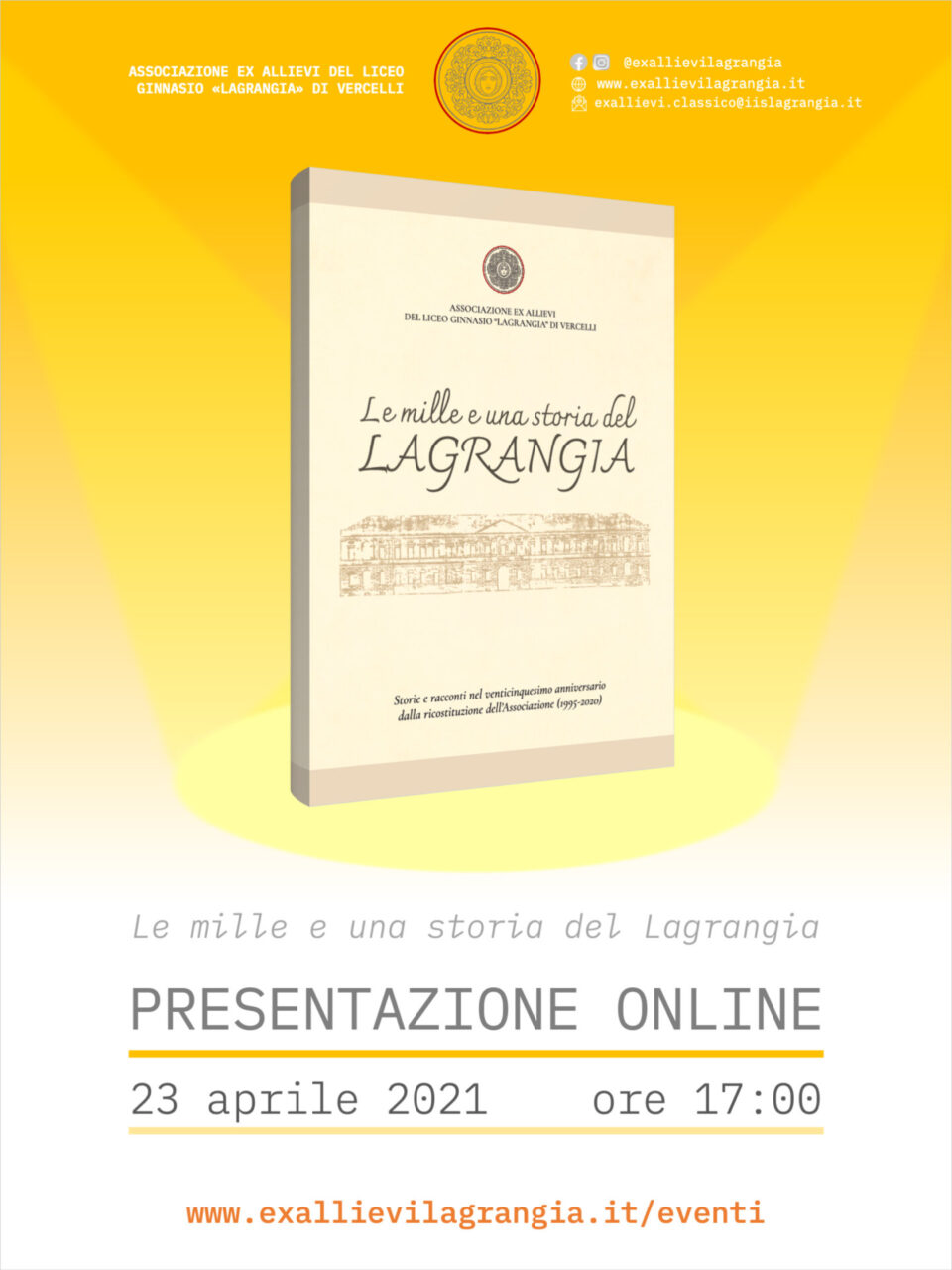 Presentazione online de “Le mille e una storia del Lagrangia”