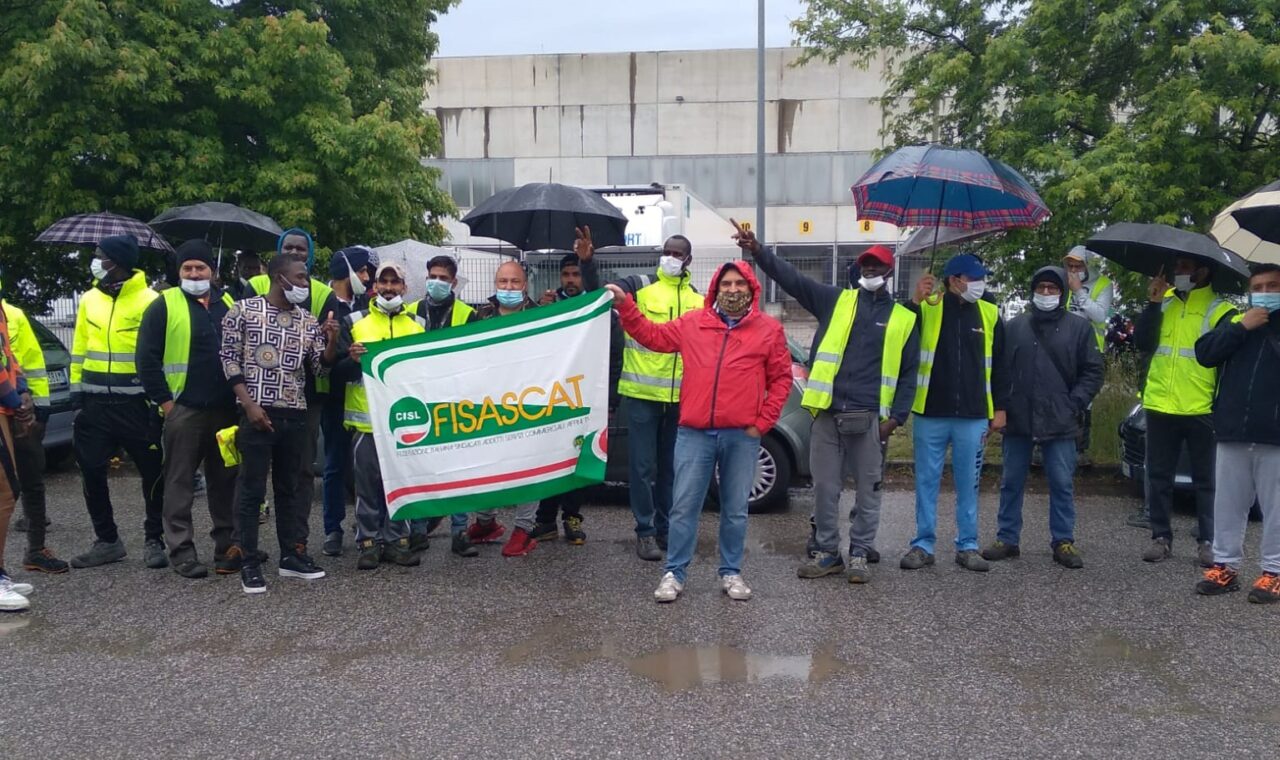 Sciopero Cisl al magazzino Brendolan