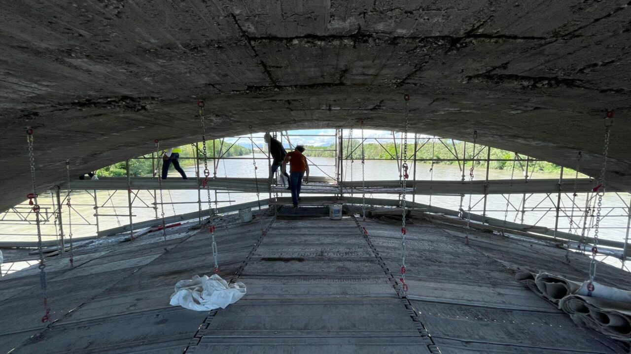 Ponte sul Po a Trino: ancora settimane di lavori in vista