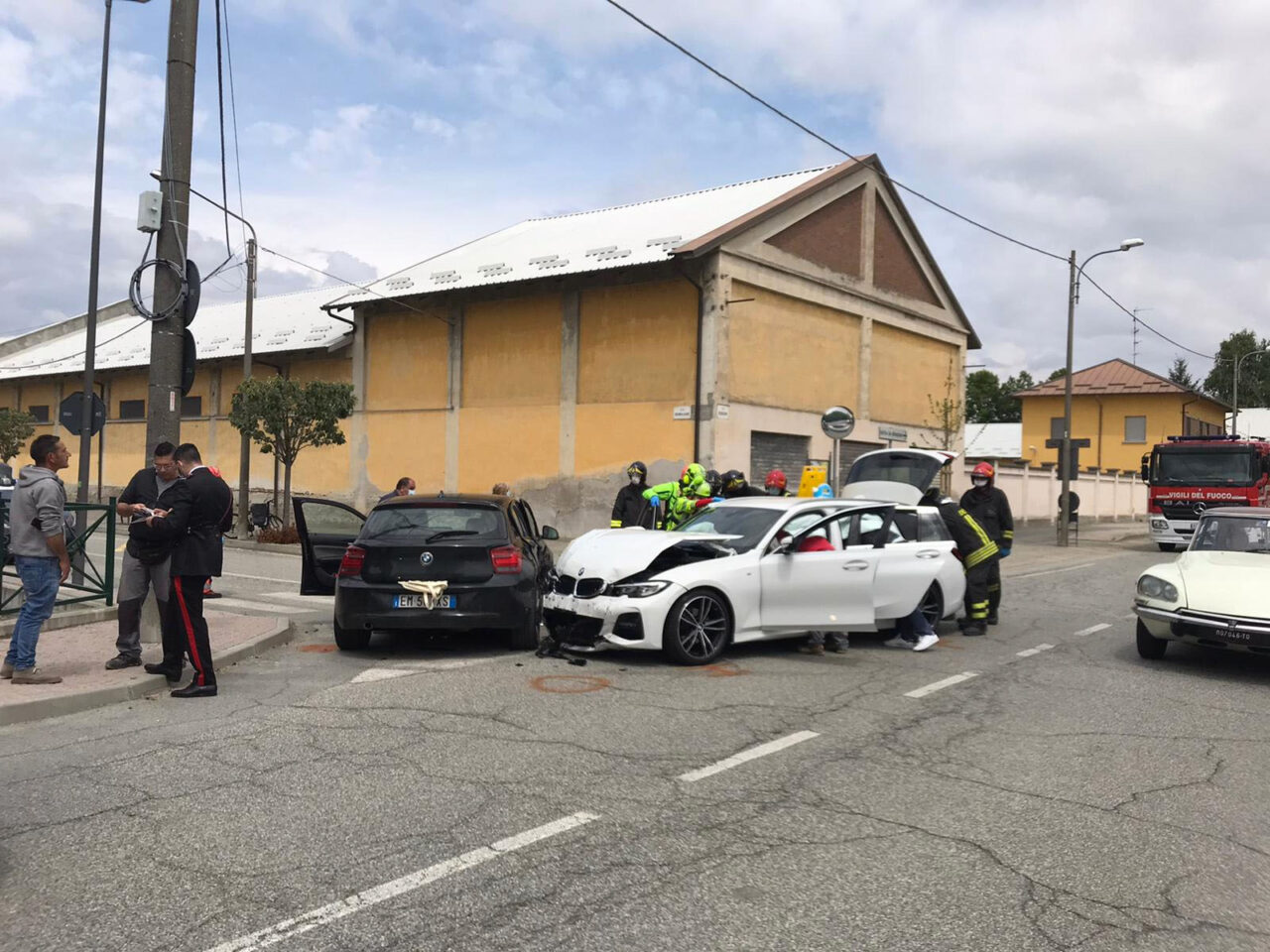 Violento schianto a Bianzè