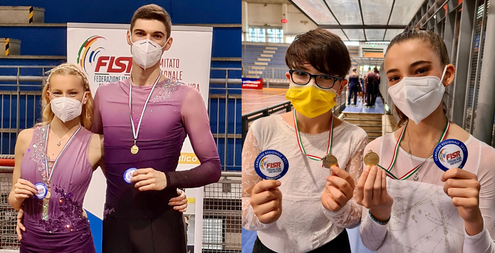 Skating Vercelli: grande prestazione delle coppie al Campionato Regionale FISR 2021