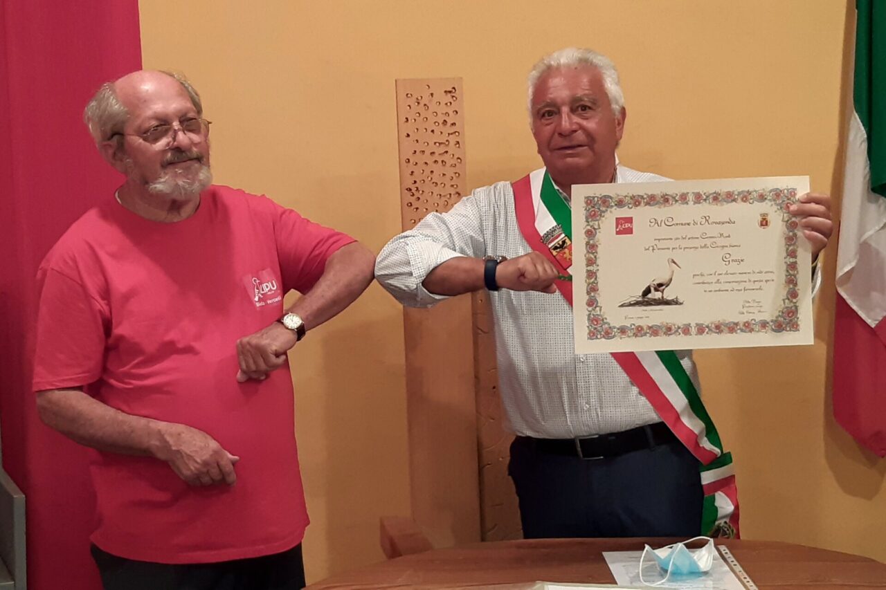 Rovasenda dichiarato “comune delle cicogne”