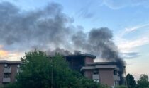 Incendio a Santhià diversi mezzi di soccorso in azione