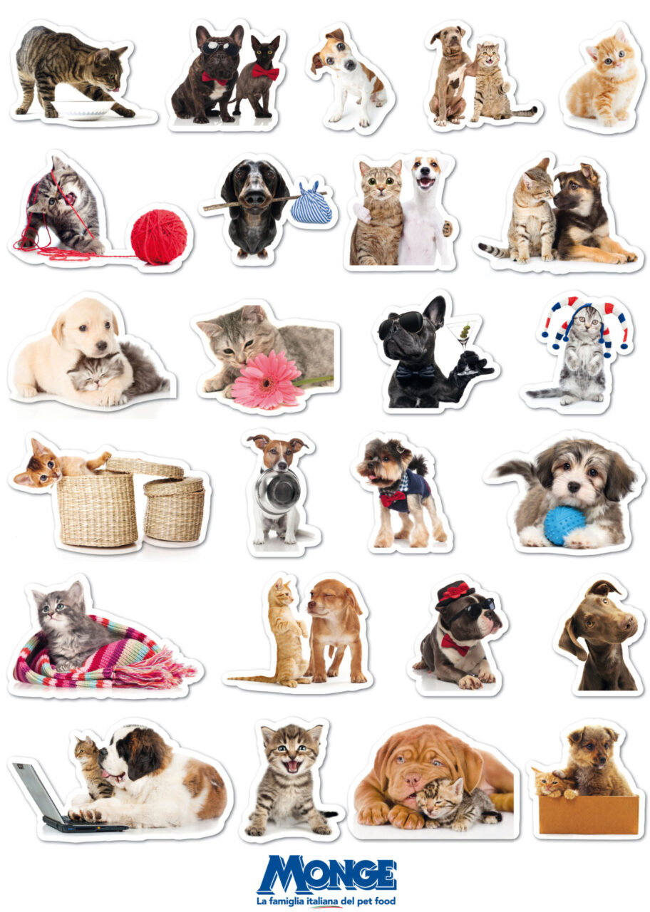 Originali stickers in regalo col giornale