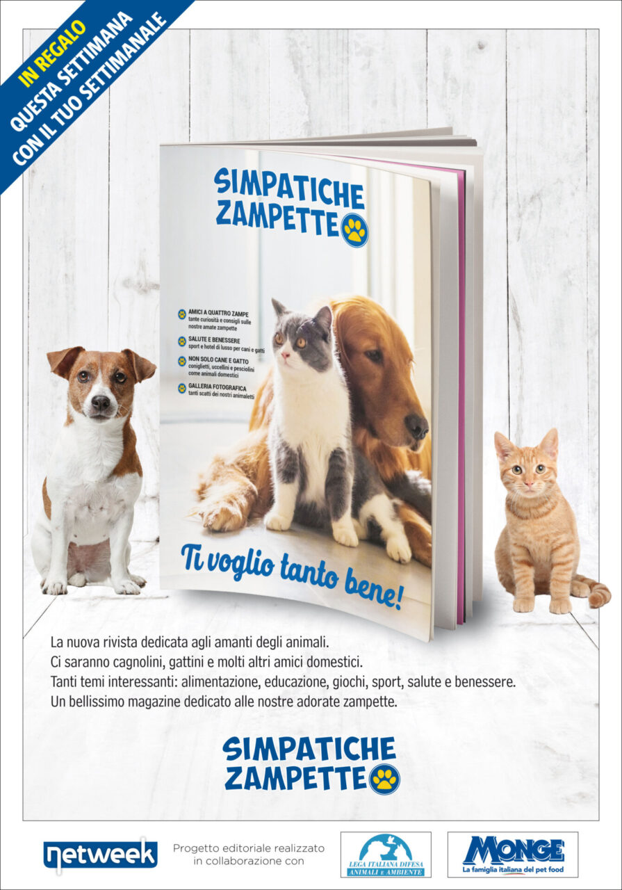 In regalo col giornale un magazine tutto dedicato ai nostri amici animali