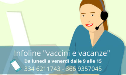 "Vaccini e vacanze": l’Asl attiva l’infoline per per la gestione