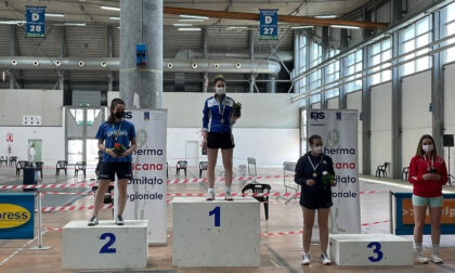 Alice Cometti sul podio della seconda prova del Campionato Italiano Master di Carrara