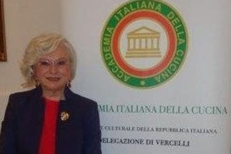 Paola Bernascone Cappi riconfermata delegata della Delegazione di Vercelli dell’Accademia italiana della Cucina per il triennio 2021-24