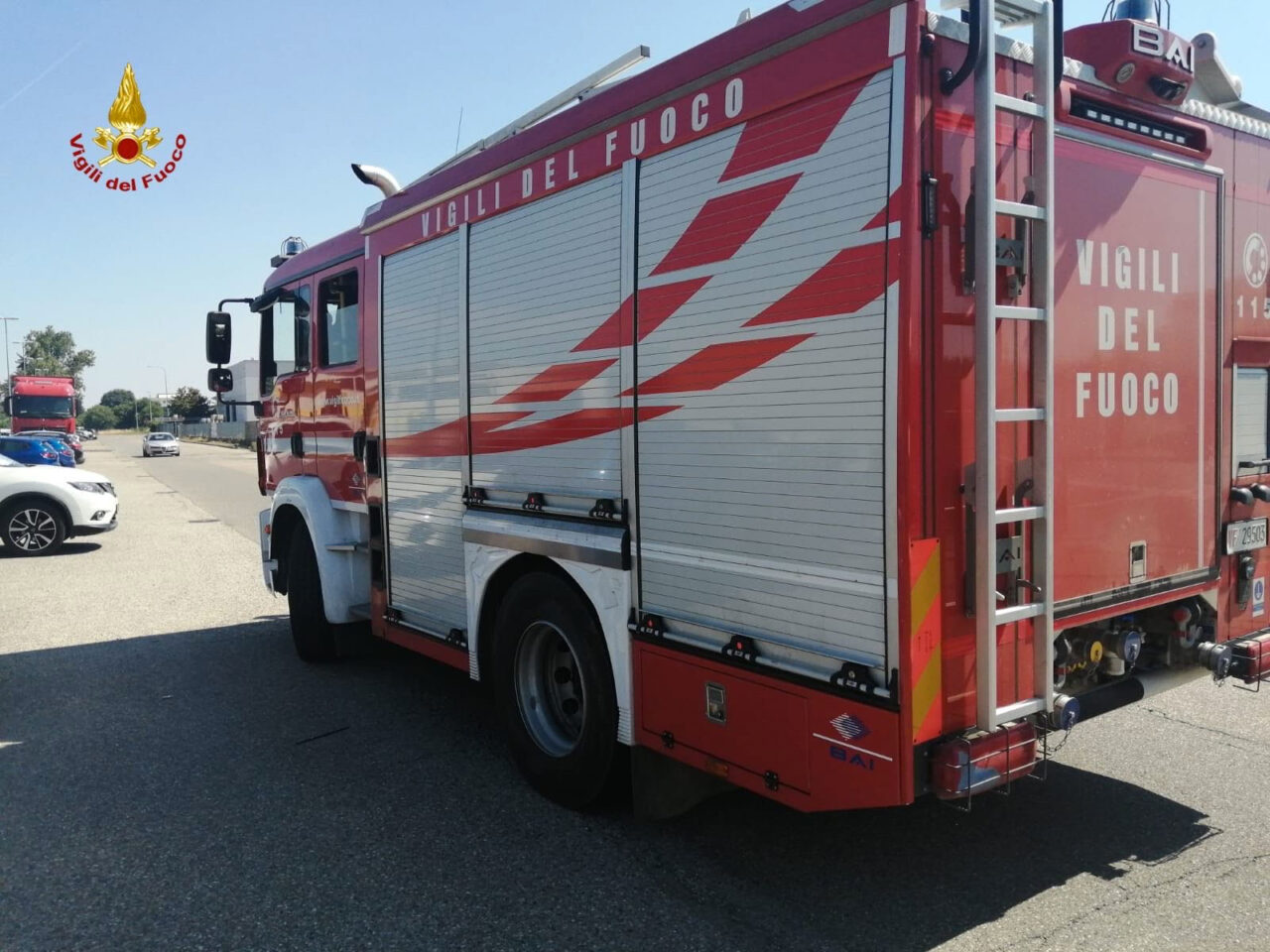 Incidente chimico al Polo logistico