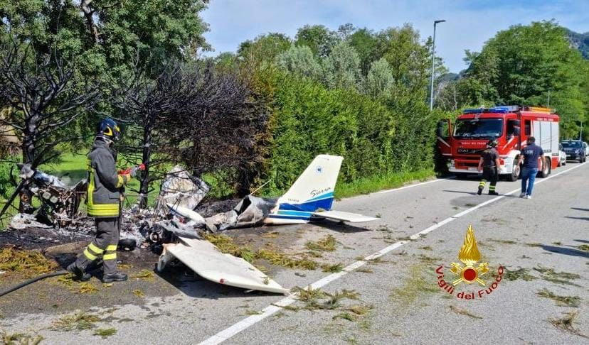 Precipita ultraleggero a Roccapietra: codice giallo per i due occupanti