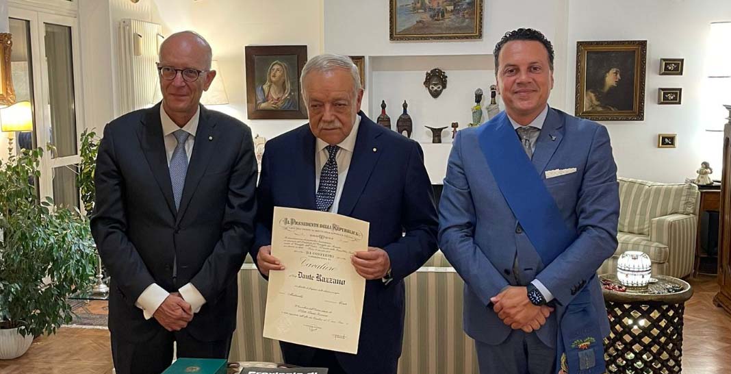 Dante Razzano insignito Cavaliere della Repubblica