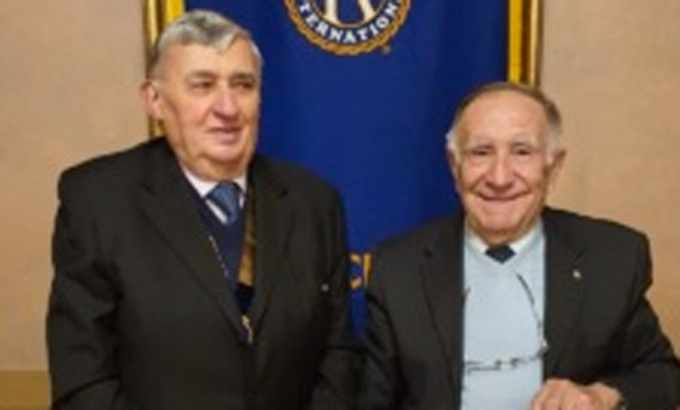 Roberto Casazza ospite alla prima riunione del 41° anno sociale del Kiwanis Club di Vercelli