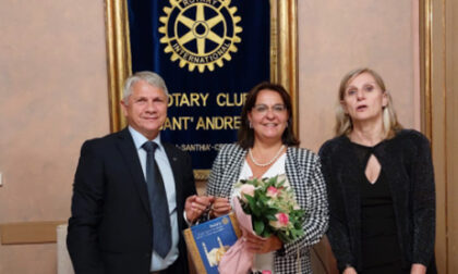 Sandra Del Piccolo al Rotary Sant’Andrea Vercelli-Santhià-Crescentino