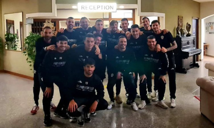 Questa mattina la squadra della Pro Vercelli ha lasciato il Modo Hotel