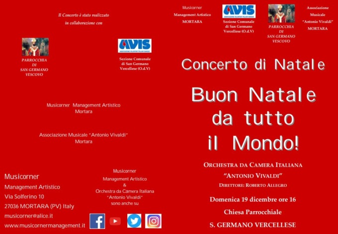 Concerto di Natale a San Germano Vercellese