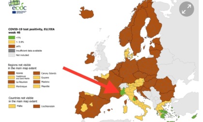 Piemonte ancora verde nell'Europa del contagio e aumentano le vaccinazioni
