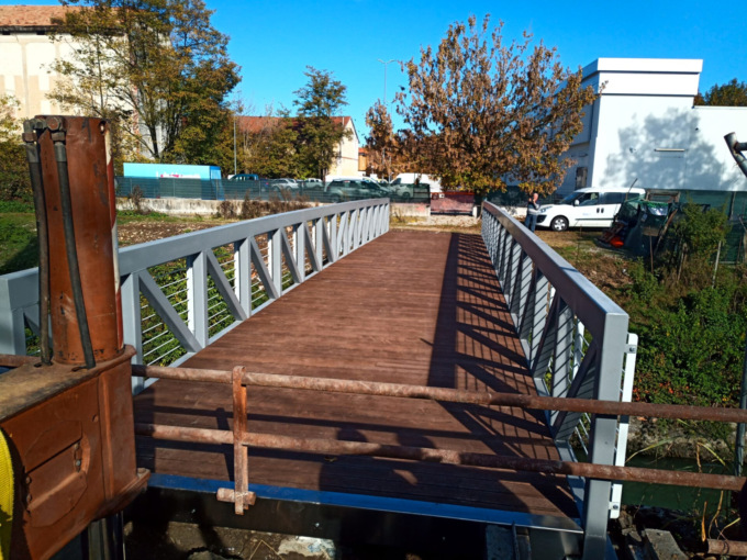 Santhià: inaugurazione passerella ciclopedonale di Via Dora Baltea