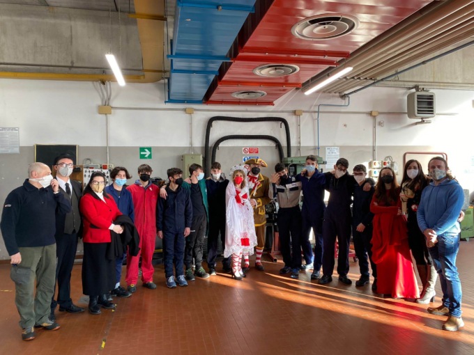 Bicciolano e Bela Majin in visita all’Ipsia Lombardi