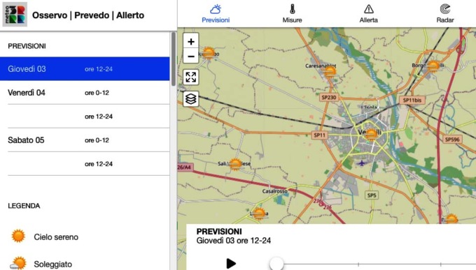Meteo 3 R: una app per previsioni e allerte in Piemonte, Liguria e Valle d’Aosta