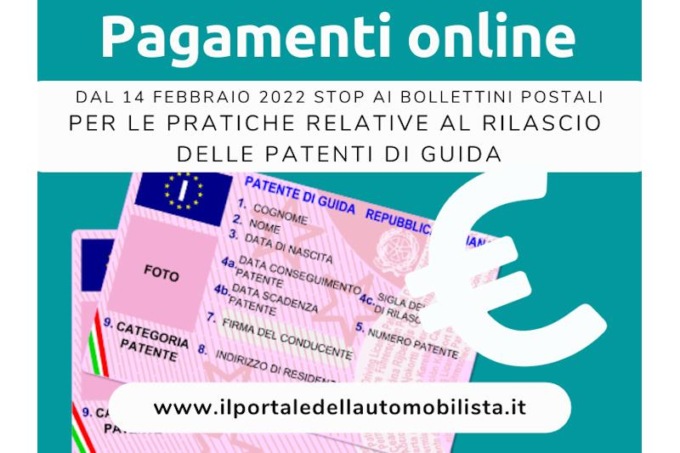 Diritti e bolli per le patenti: ora si può fare solo online